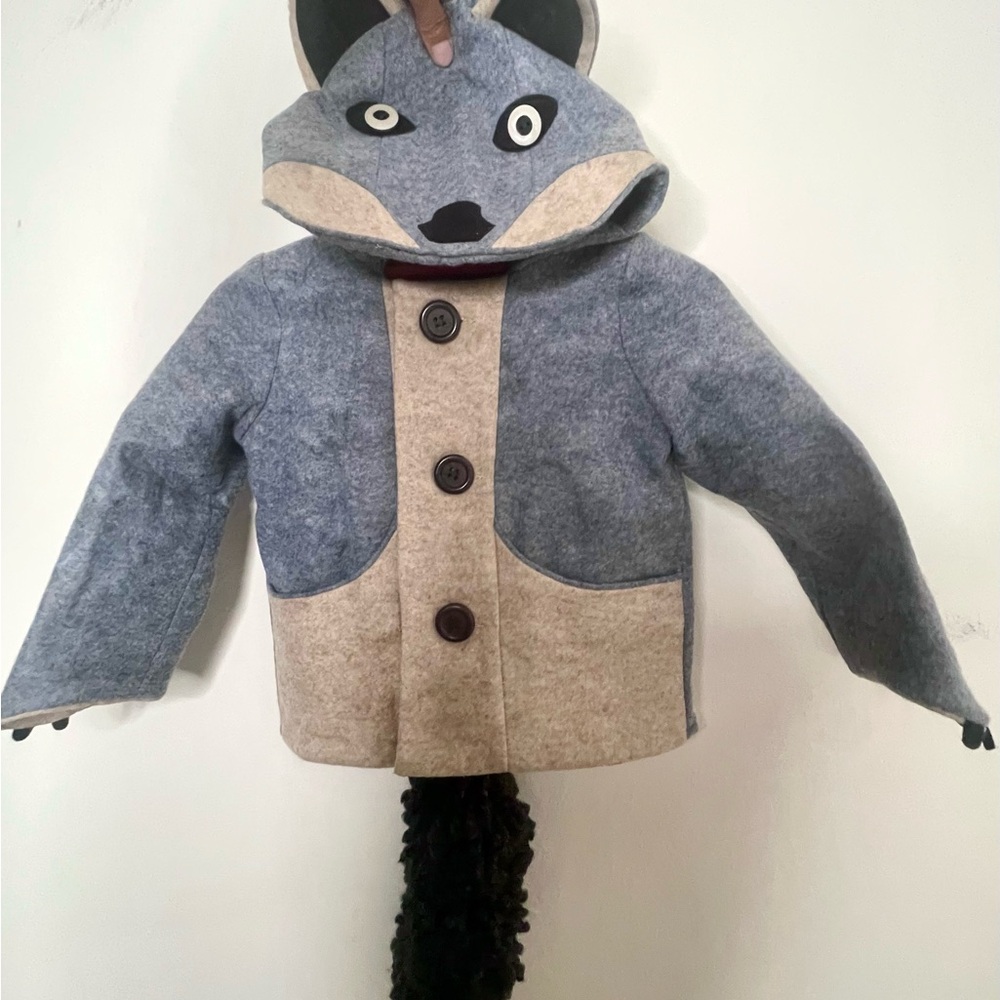 Little Goodall Unisex Kids Wolf Coat Size 4T